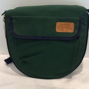 Pyrex vintage green portable insulated carrier bag transport Pyrex glass dishes